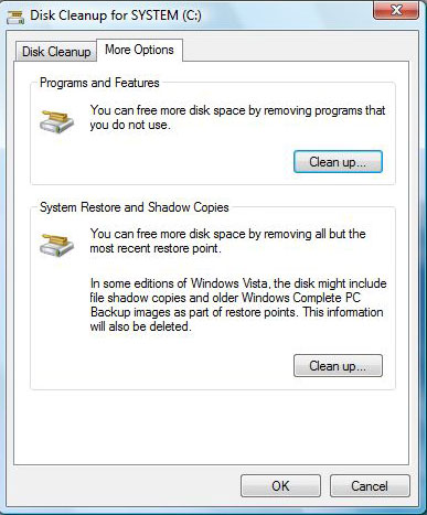 disk cleanup